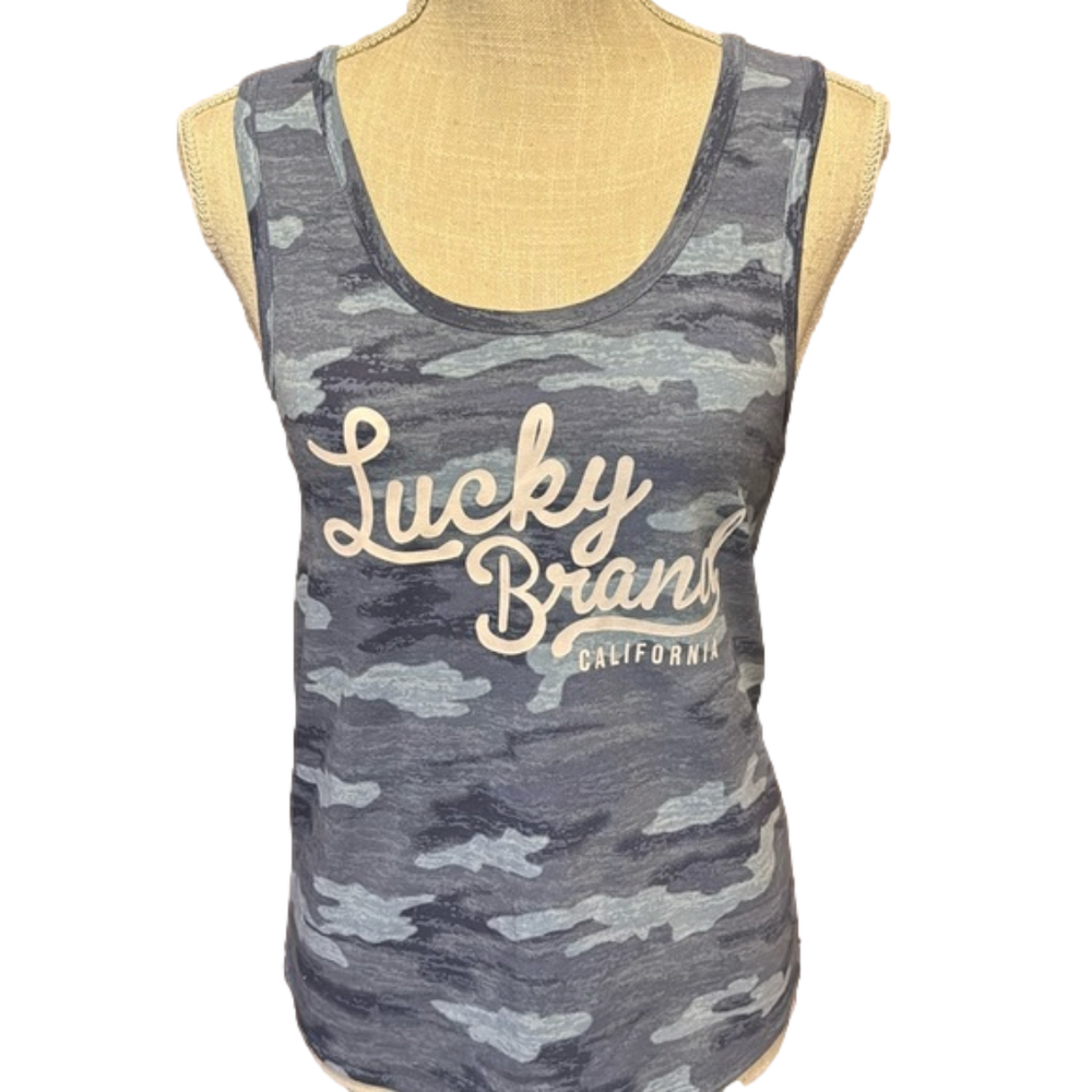 Lucky Brand California Camouflage Tank Top